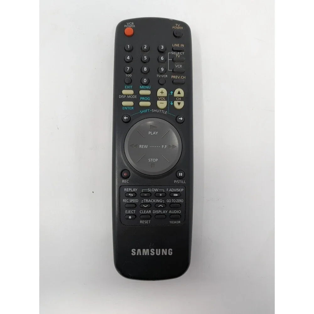 Genuine Samsung 10343R OEM TV VCR Remote Control AC59-10343R Tested Working